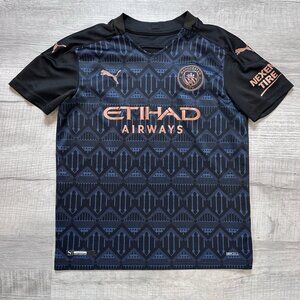 Puma 2020-21 Manchester City Football Soccer Away Jersey Youth Size Medium
